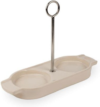 Peugeot - Linea 6" Ecru Ceramic Mill Tray With Handle - 44510