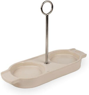 Peugeot - Linea 6" Ecru Ceramic Mill Tray With Handle - 44510