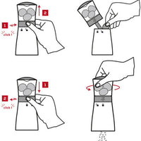 Peugeot - Madras 6" Wood/Stainless Steel Chocolate Nutmeg Mill (15 cm) - 33095