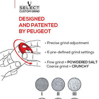 Peugeot - Maestro Salt Bar u'Select Salt Mill with 3 Jars, 3 Salt Varieties, 1 Erasable Marker and 1 Booklet - 46996