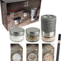 Peugeot - Maestro Salt Bar u'Select Salt Mill with 3 Jars, 3 Salt Varieties, 1 Erasable Marker and 1 Booklet - 46996