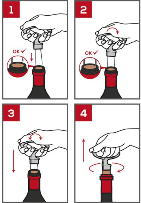 Peugeot - Mathus 4.3" Basalte Two-Prong Cork Extractor (11 cm) - 200367