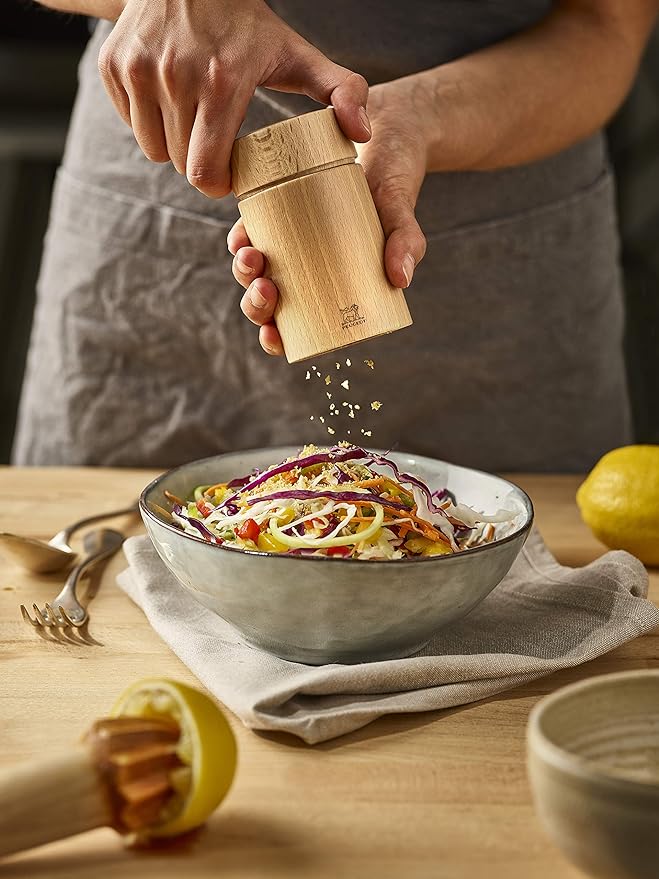 Peugeot - Naka 4" Natural Wooden Flax Seed/Nutmeg Mill (11 cm) - 37567