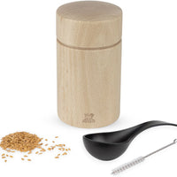 Peugeot - Naka 4" Natural Wooden Flax Seed/Nutmeg Mill (11 cm) - 37567