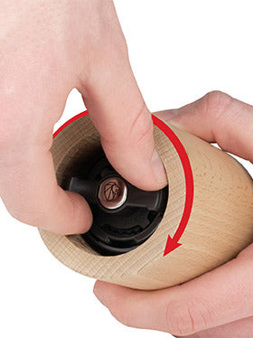 Peugeot - Naka 4" Natural Wooden Flax Seed/Nutmeg Mill (11 cm) - 37567