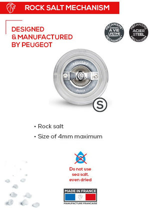 Peugeot - Nancy 5" Acrylic Salt Mill (12 cm) - 900812/SME