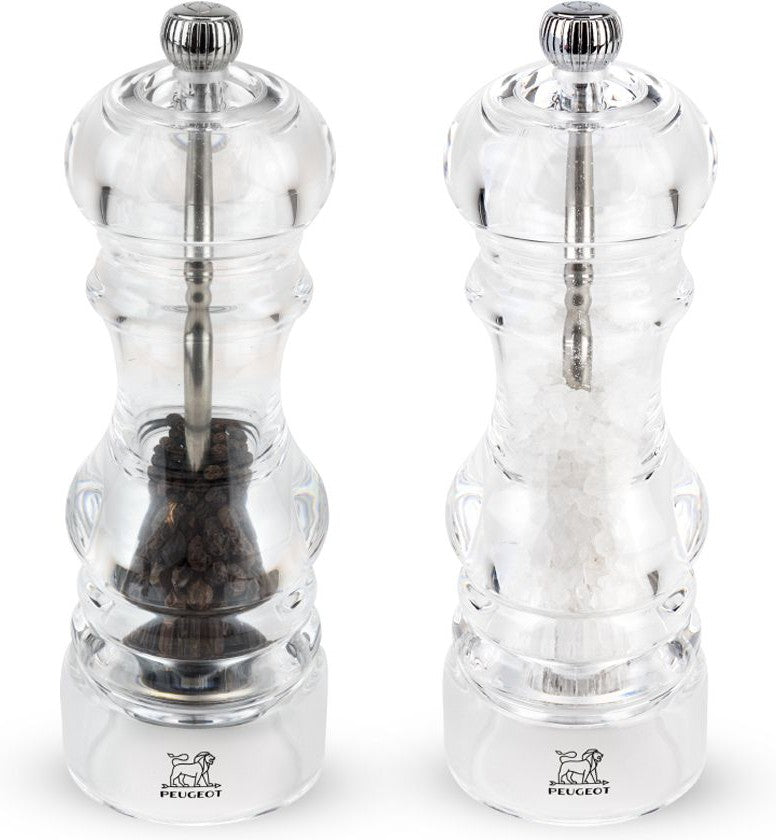Peugeot - Nancy 7" Acrylic Pepper And Salt Mill, Pack of 2 (18cm) - 2/900818