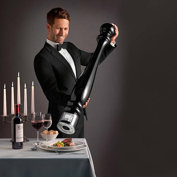 Peugeot - Paris 43" Classic Black Lacquer Wood Pepper Mill - 30582