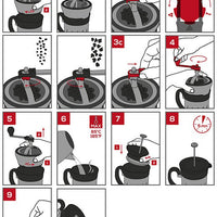 Peugeot - Paris 6" Press Mill And Piston Coffee Maker - 35297