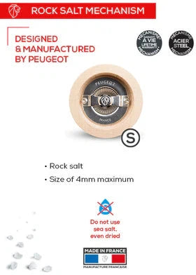 Peugeot - Paris 7" Classic Natural Wood Salt Mill - 0870418/SME