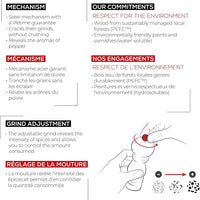 Peugeot - Paris 9" Classic Chocolate Wood Pepper Mill - 870422/1