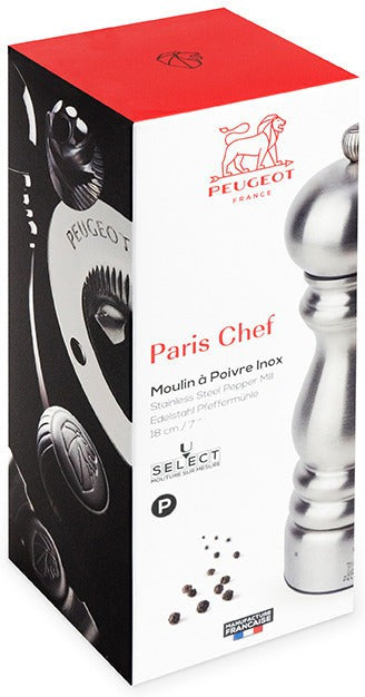 Peugeot - Paris Chef U'Select 7" Stainless Steel Pepper Mill - 32470