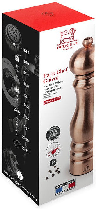 Peugeot - Paris Chef U'Select 9" Copper-Plated Stainless Steel Pepper Mill - 39806