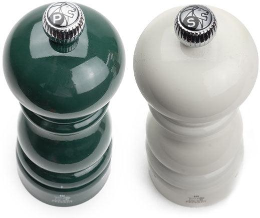 Peugeot - Paris Duo U'Select 8" Forest Green + Ivory Pepper and Salt Mills with Tray Gift Set - 44916