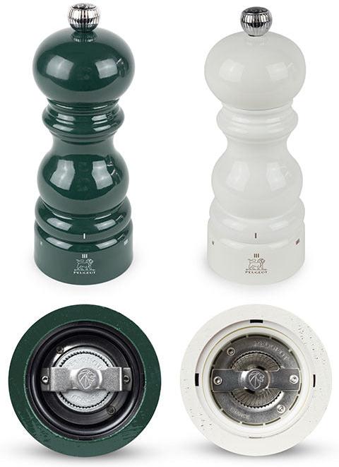 Peugeot - Paris Duo U'Select 8" Forest Green + Ivory Pepper and Salt Mills with Tray Gift Set - 44916