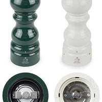 Peugeot - Paris Duo U'Select 8" Forest Green + Ivory Pepper and Salt Mills with Tray Gift Set - 44916