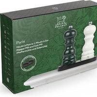 Peugeot - Paris Duo U'Select 8" Forest Green + Ivory Pepper and Salt Mills with Tray Gift Set - 44916