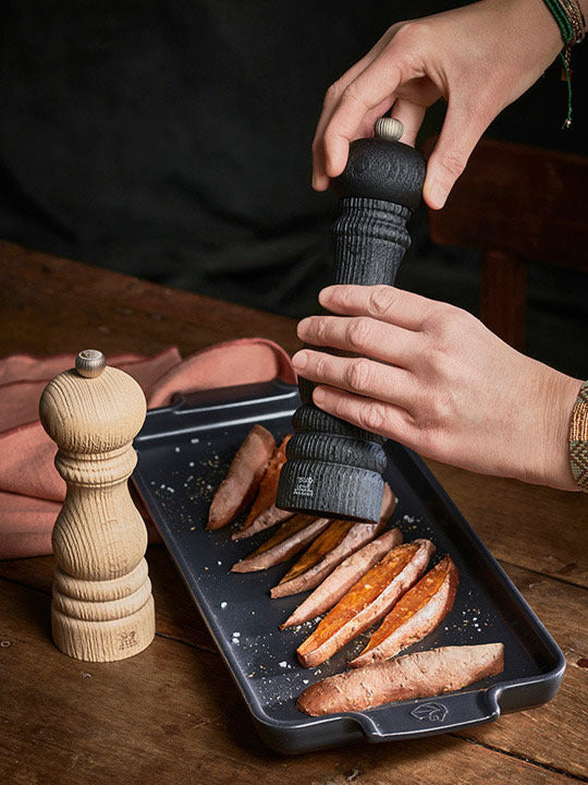 Peugeot - Paris Nature 12" Black Manual Upcycled Wooden Pepper Mill - 41441