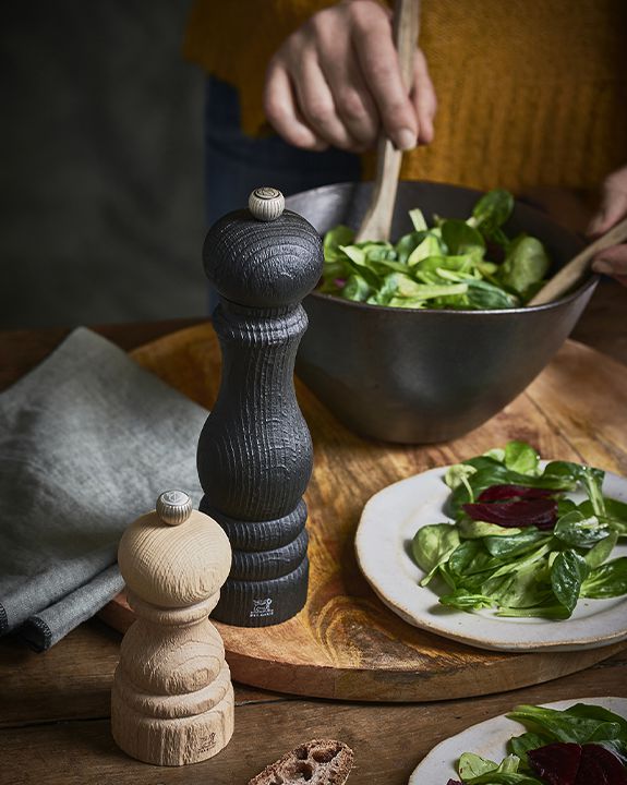 Peugeot - Paris Nature 12" Black Manual Upcycled Wooden Pepper Mill - 41441