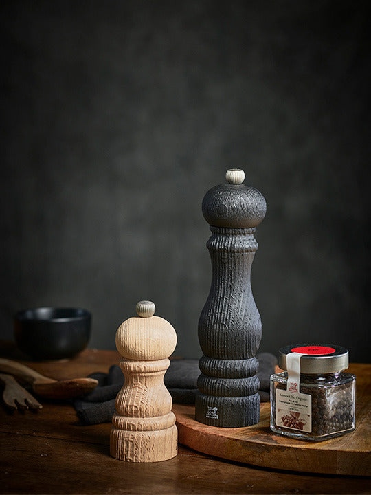 Peugeot - Paris Nature 12" Black Manual Upcycled Wooden Pepper Mill - 41441