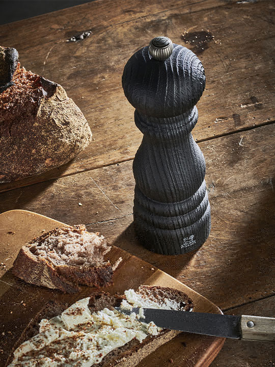 Peugeot - Paris Nature 16" Black Manual Upcycled Wooden Pepper Mill - 41465