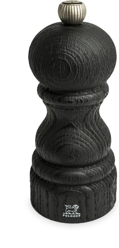 Peugeot - Paris Nature 5" Black Manual Upcycled Wooden Pepper Mill - 41380