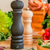 Peugeot - Paris Nature 9" Black Manual Upcycled Wooden Pepper Mill - 41427