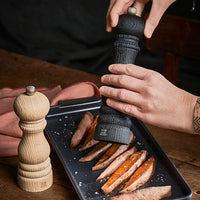 Peugeot - Paris Nature 9" Black Manual Upcycled Wooden Pepper Mill - 41427