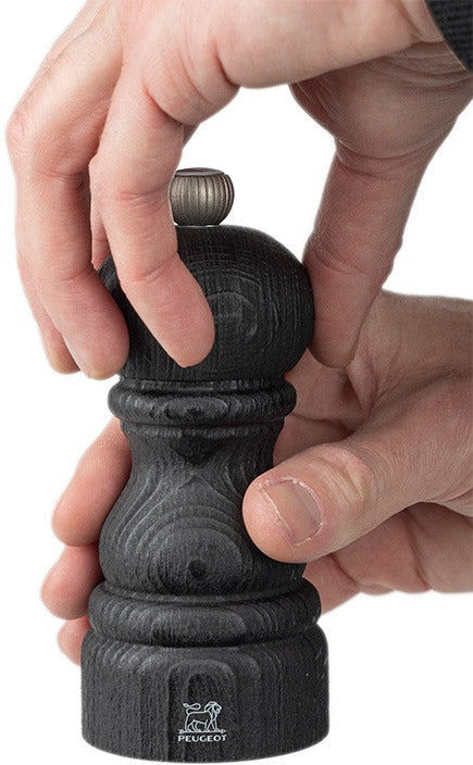 Peugeot - Paris Nature 9" Black Manual Upcycled Wooden Pepper Mill - 41427