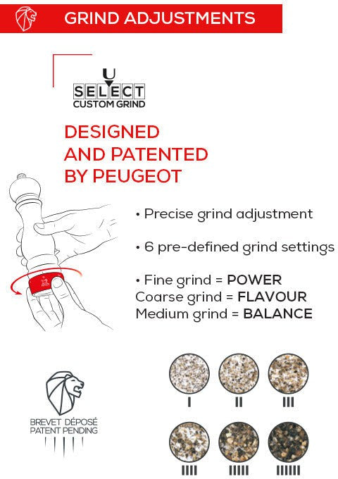 Peugeot - Paris U'Select 6" Graphite Wood Peppr Mill - 44381