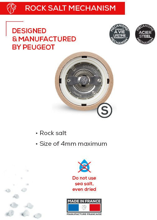 Peugeot - Paris U'Select 6" Natural Wood Salt Mill - 44374 - DISCONTINUED