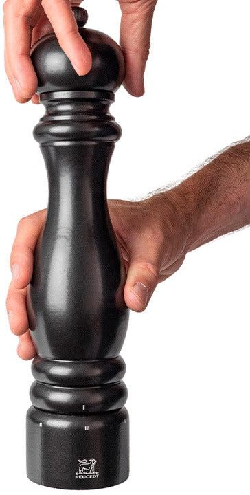 Peugeot - Paris U'Select Zirlion 12" Satin Black Wood Salt Mill - 4195300 - DISCONTINUED