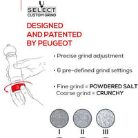 Peugeot - Paris U'Select Zirlion 12" White Lacquer Wood Salt Mill - 2785800