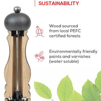 Peugeot - Paris U'Select Zirlion 9" White Lacquer Wood Salt Mill - 2783400