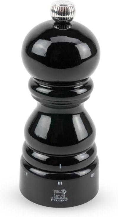 Peugeot - Paris U'Select Zirlion 5" Black Lacquer Wood Salt Mill - 2369000