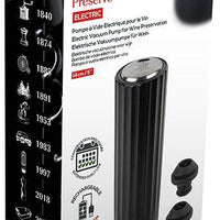 Peugeot - Preserve Electric 5.5" Black Vacuum Wine Pump - 210892