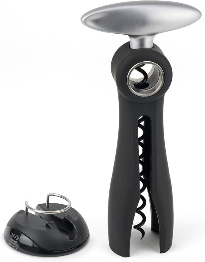Peugeot - Salma 7.4" Black Corkscrew with Foil-Cutter (19 cm) - 200244