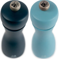 Peugeot - Tahiti 6" Wood Blue Tones Salt and Pepper Mills, Pack of 2 (15 cm) - 2/42967