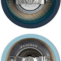 Peugeot - Tahiti 6" Wood Blue Tones Salt and Pepper Mills, Pack of 2 (15 cm) - 2/42967