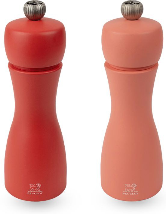 Peugeot - Tahiti 6" Wood Fire, Red Tones Salt and Pepper Mills, Pack of 2 (15 cm) - 2/42974