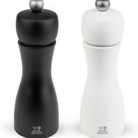 Peugeot - Tahiti 6" Wood Matte Black, White Tones Salt and Pepper Mills, Pack of 2 (15 cm) - 2/24260