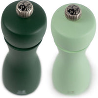 Peugeot - Tahiti 6" Wood Moss Green & Mint Green Tones Salt and Pepper Mills, Pack of 2 (15 cm) - 2/42950