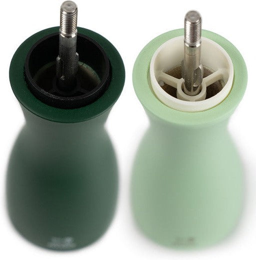Peugeot - Tahiti 6" Wood Moss Green & Mint Green Tones Salt and Pepper Mills, Pack of 2 (15 cm) - 2/42950