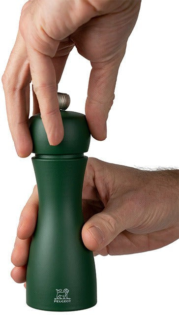 Peugeot - Tahiti 6" Wood Moss Green & Mint Green Tones Salt and Pepper Mills, Pack of 2 (15 cm) - 2/42950