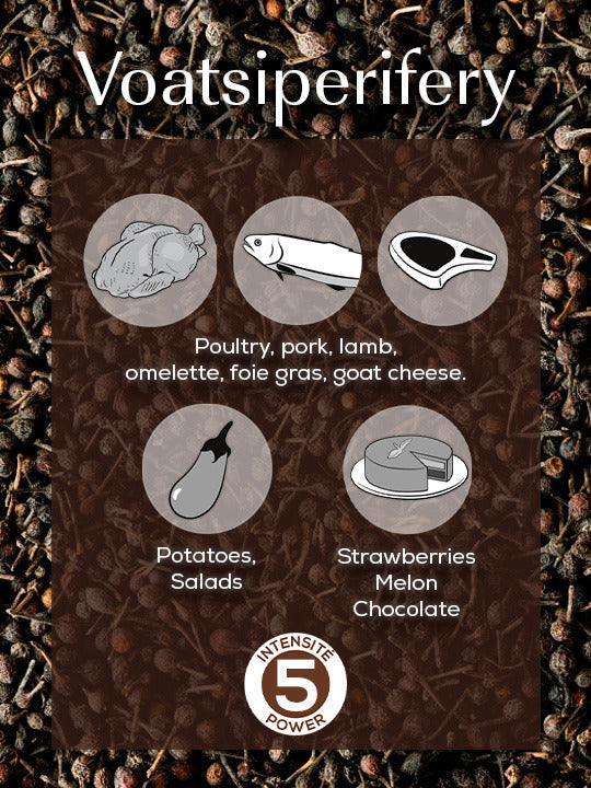 Peugeot - Voatsiperifery 3 x 20 g Sachets of Madagascan Wild Pepper - 42493