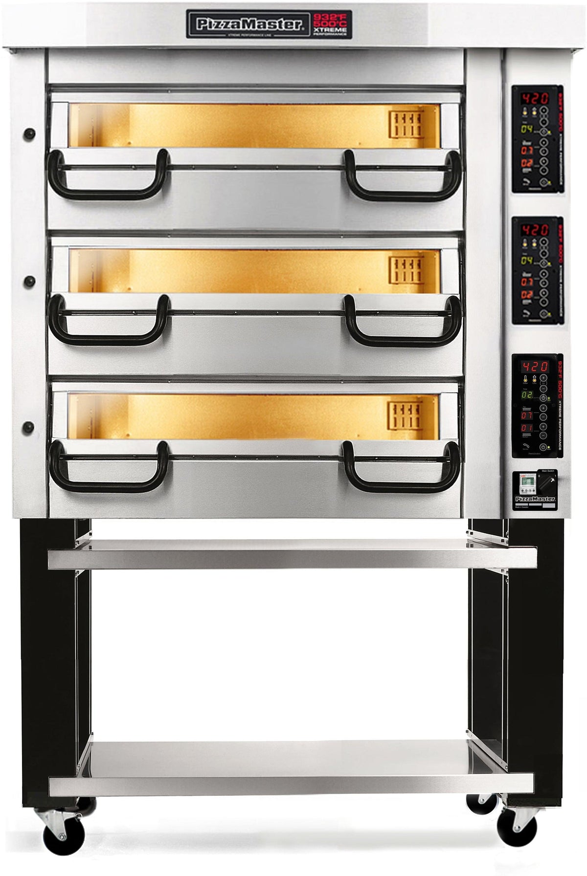 PizzaMaster - 700 Series 2 Stone Hearth, 3 Deck, Modular Electric Pizza Oven - PM 723ED