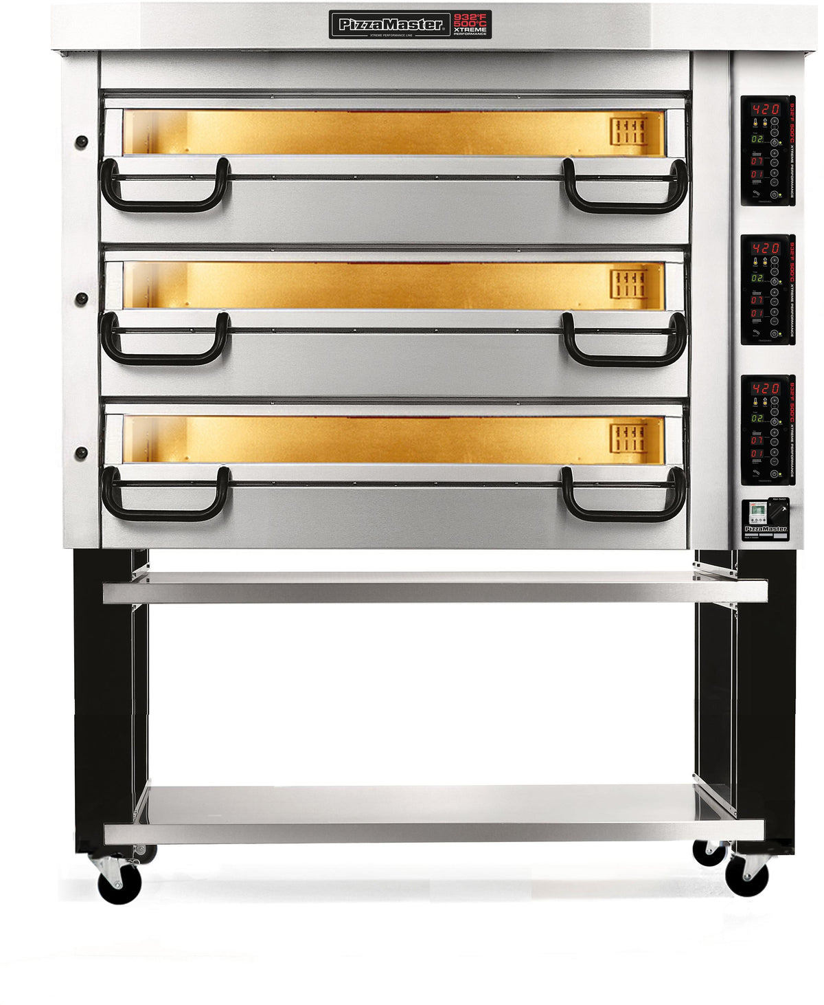 PizzaMaster - 700 Series 3 Stone Hearth, 3 Deck, Modular Electric Pizza Oven - PM 733ED
