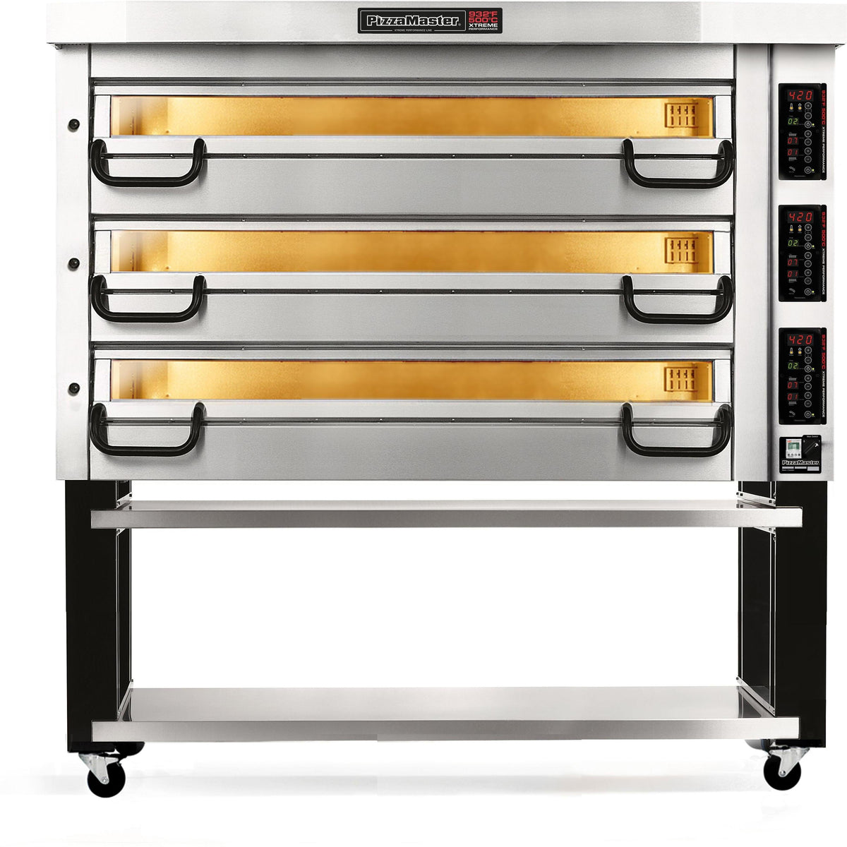PizzaMaster - 700 Series 4 Stone Hearth, 3 Deck, Modular Electric Pizza Oven - PM 743ED