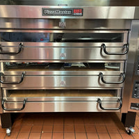 PizzaMaster - 800 Series 3 Stone Hearth, 3 Deck, Modular Electric Pizza Oven - PM 833ED