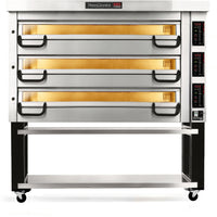 PizzaMaster - 800 Series 4 Stone Hearth, 3 Deck, Modular Electric Pizza Oven - PM 843ED